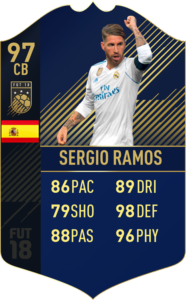 Серхио Рамос, Команда года FIFA 18