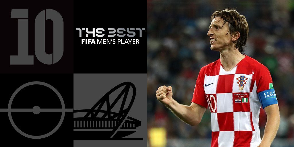 Лука Модрич получил приз лучшего игрока года FIFA