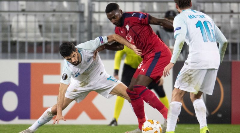Зенит добивается ничьей в матче против Бордо в Лиге Европы
